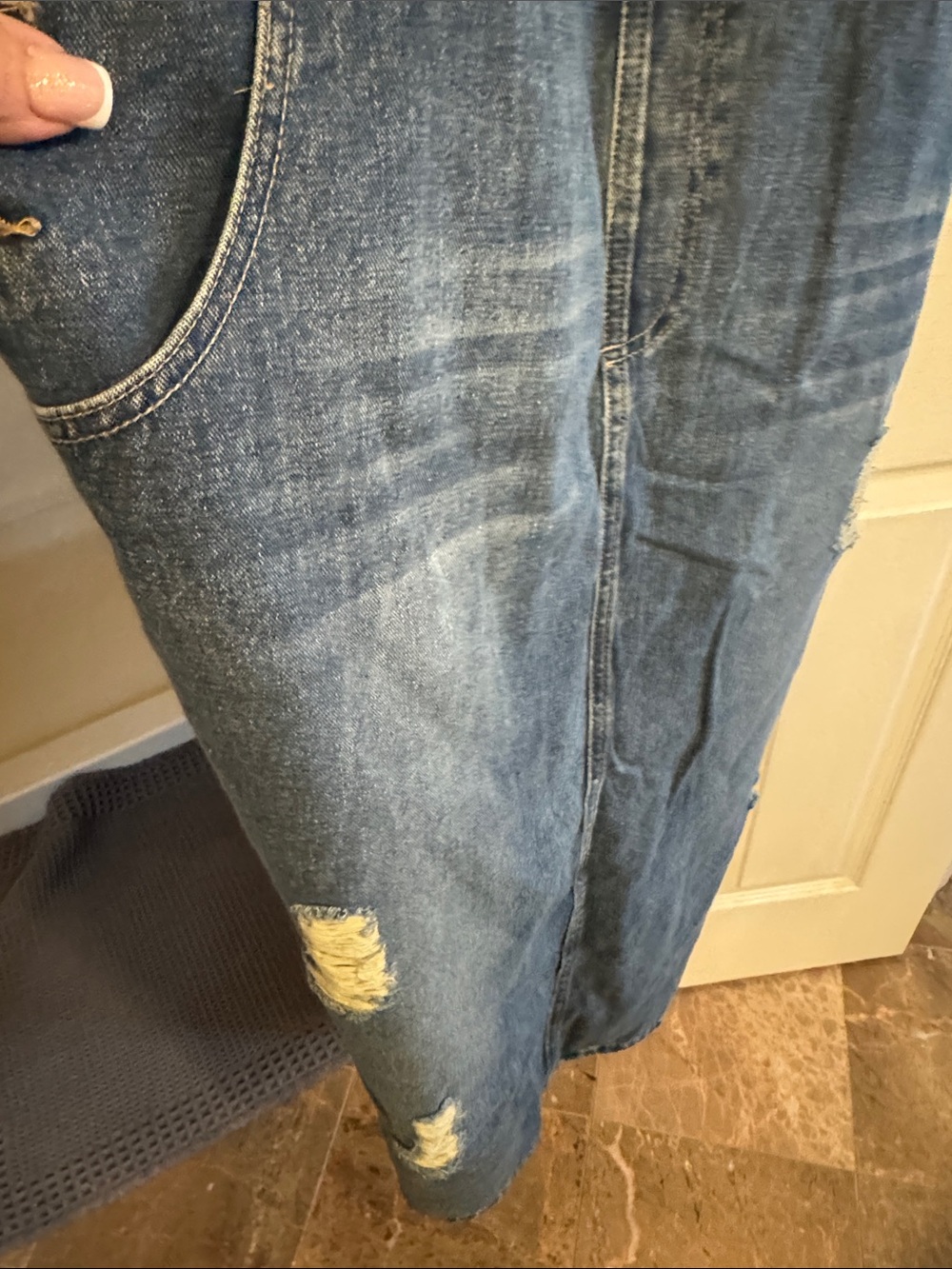 Cider Blue Denim Overall Skirt - Picture 2 of 5